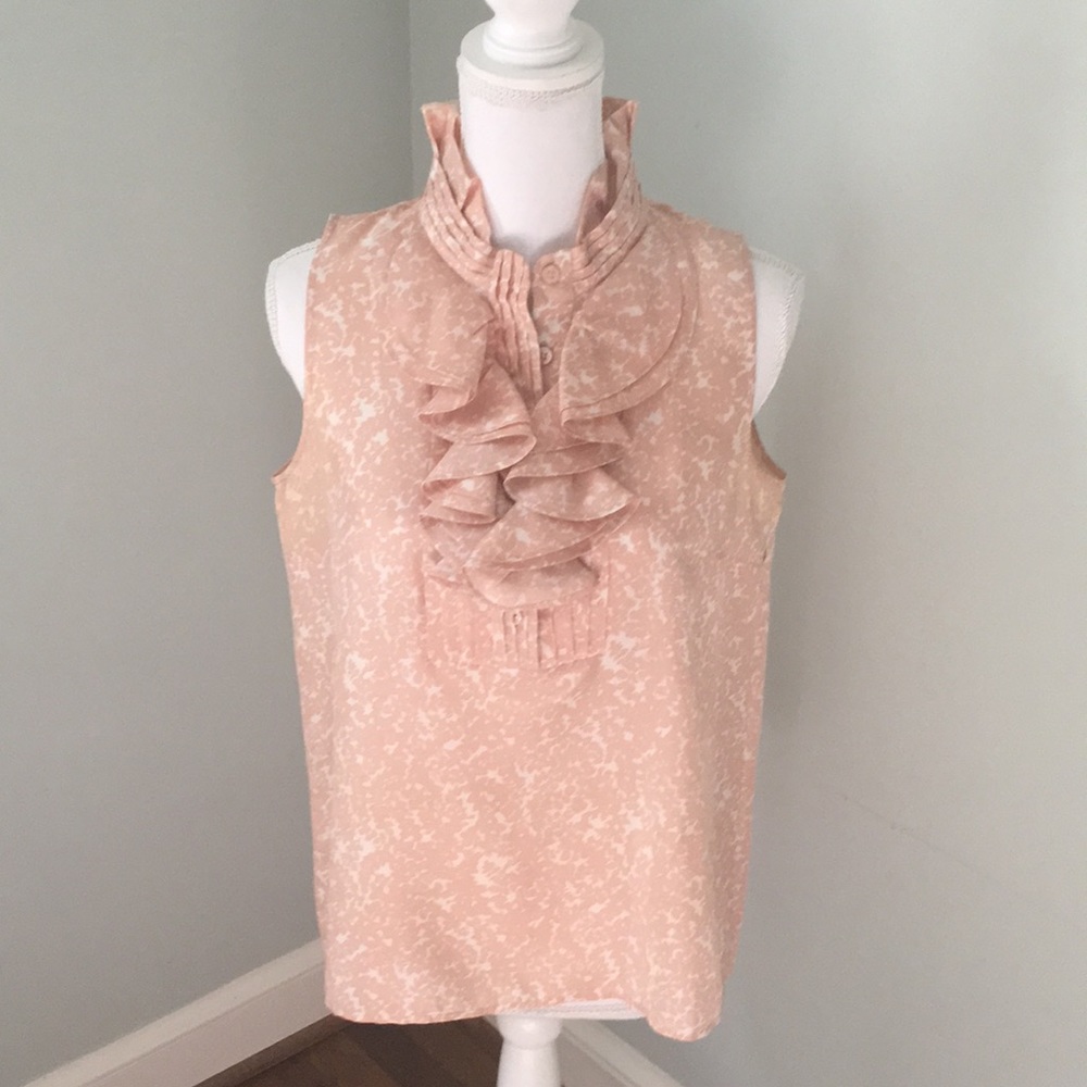 J Crew silk sleeveless blouse